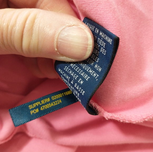 Ralph Lauren Collared Polo Dress, Pink, Size Large, Preppy, 100% Cotton - Picture 9 of 9